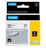 Dymo Dymo RHINO krimpkous 9 mm, zwart op wit