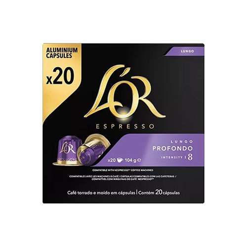 Douwe Egberts Douwe Egberts L'Or Intensity koffiecapsules, Lungo Profondo, pak van 20 stuks