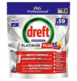 Dreft Dreft vaatwasmiddel Platinum Plus Lemon, pak van 59 capsules