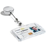 Durable Durable afrolmechanisme voor badgehouder met drukknop, chroom