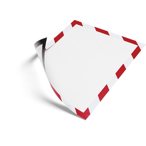 Durable Durable Duraframe Magnetic Security ft A4, rood/wit, 5 stuks