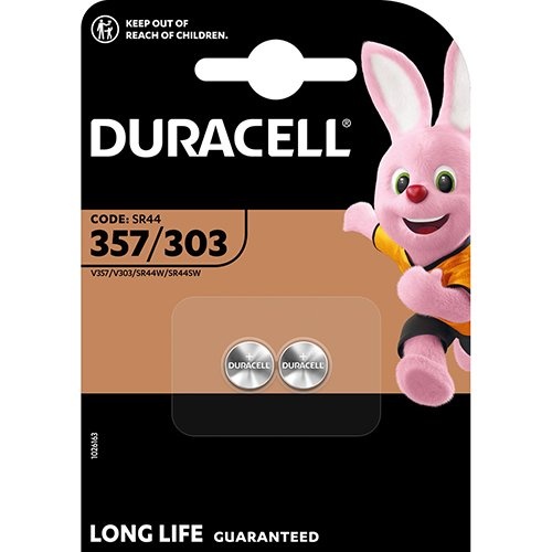 Duracell Duracell knoopcel 357/303, blister van 2 stuks