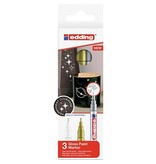 Edding Edding lakmarker 751/3, metallic geassorteerde kleuren