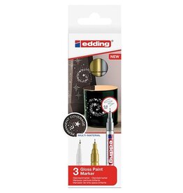 Edding Edding lakmarker 780/3, metallic geassorteerde kleuren