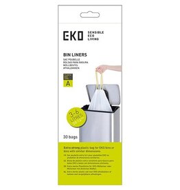 Eko Eko vuilniszakken met trekbandsluiting, 3-6 liter, wit
