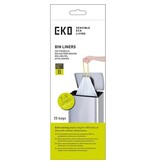 Eko Eko vuilniszakken met trekbandsluiting, 7-9 liter, wit,  1 rol, 25 zakken