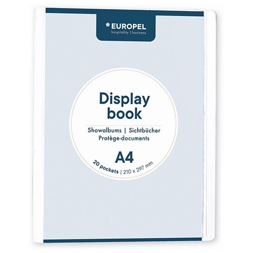 Europel Europel showalbum Opus Frontview, ft A4, PP, 20 tassen, wit