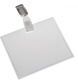 Europel Europel badgehouder met strip en clip, ft 90 x 60 mm, gesloten