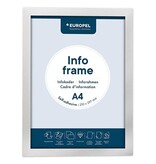 Europel Europel zelfklevend kader ft A4, zilver, pak van 2 stuks