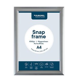 Europel Europel clicklijst Premium, 25 mm, ft A4, zilver