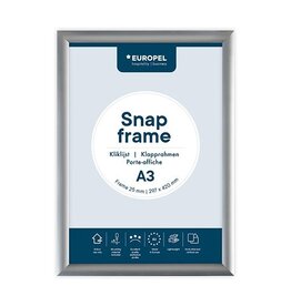 Europel Europel clicklijst Premium, 25 mm, ft A3, zilver