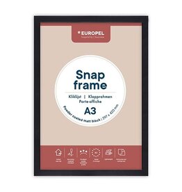 Europel Europel clicklijst Premium Plus, 25 mm, A3, mat zwart