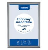 Europel Europel clicklijst Economy, lijst 25 mm, ft A3, zilver