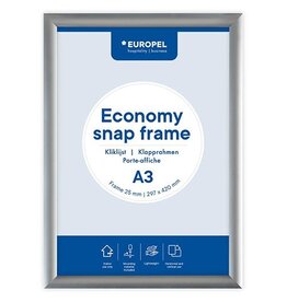 Europel Europel clicklijst Economy, 25 mm, ft A3, zilver