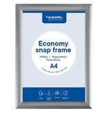 Europel Europel clicklijst Economy, lijst 25 mm, ft A4, zilver