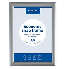 Europel Europel clicklijst Economy, 25 mm, ft A4, zilver