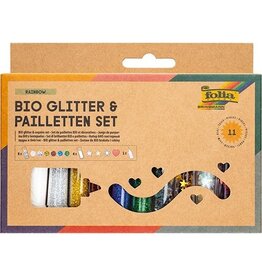 Folia Glitterset 10 Tubes Ass + Lijm [1st]
