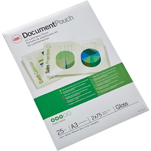 GBC GBC Document lamineerhoes ft A3, 150 micron (2 x 75 micron), pak van 25 stuks