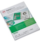 GBC GBC Organise lamineerhoes ft A4, 250 micron (2 x 125 micron), geperforeerd, pak van 100 stuks