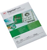GBC GBC Organise lamineerhoes ft A4, 150 micron (2 x 75 micron), geperforeerd, pak van 25 stuks