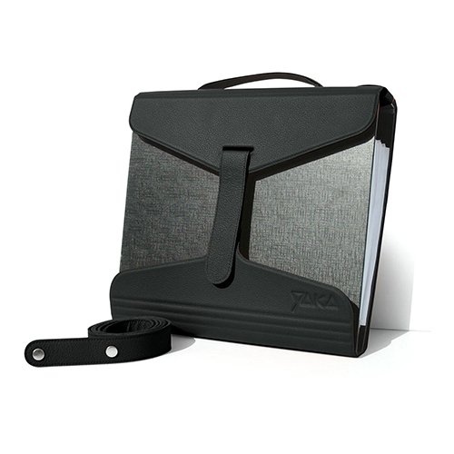 YAKA Yaka mappendrager, zwart leder