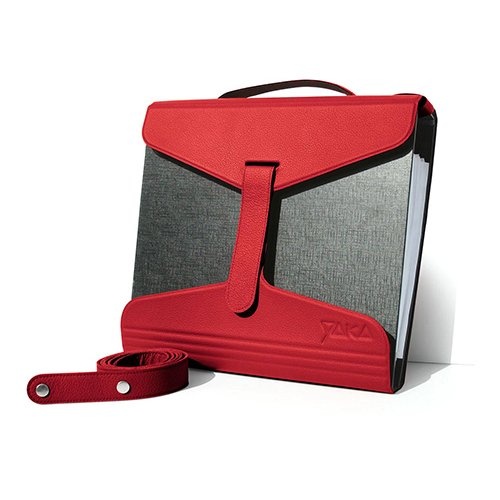 YAKA Yaka mappendrager, rood leder