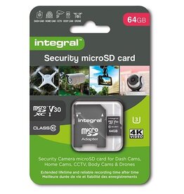 Integral Integral Security microSDXC geheugenkaart, 64 GB