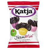 Katja Katja Farm Mix snoep, mix van 3 zachte fruitgums met zoete drop, zak van 255 g
