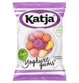 Katja Katja Yoghurtgums snoep, zachte gums in 6 fruitsmaken, zak van 295 g