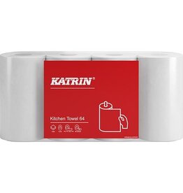 KATRIN Katrin keukenpapier, 2-laags, 64 vel per rol, 4 rollen