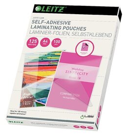 Leitz Leitz iLAM lamineerhoes ft A4, 250 micron (2 x 125 micron), zelfklevend, pak van 100 stuks