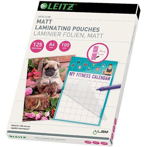 Leitz Leitz iLAM lamineerhoes ft A4, 250 micron (2 x 125 micron), mat, pak van 100 stuks