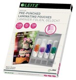 Leitz Leitz iLAM lamineerhoes ft A4, 250 micron (2 x 125 micron), geperforeerd, pak van 100 stuks