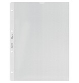 Leitz Leitz geperforeerde showtas Premium, ft A4, PVC, copy safe, transparant, pak van 100 stuks