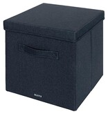 Leitz Leitz stoffen opbergdoos, large, grijs, set van 2 stuks