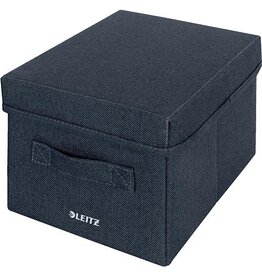 Leitz Leitz stoffen opbergdoos, small, grijs, set van 2 stuks