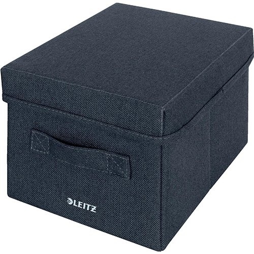 Leitz Leitz stoffen opbergdoos, small, grijs, set van 2 stuks