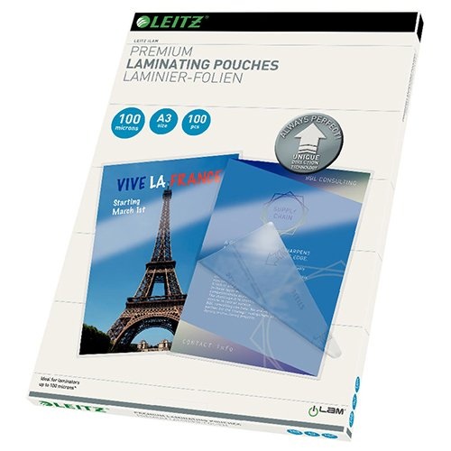 Leitz Leitz UDT lamineerhoes ft A3, 200 micron (2 x 100 micron), pak van 100 stuks
