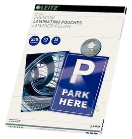 Leitz Leitz UDT lamineerhoes ft A3, 500 micron (2 x 250 micron), pak van 25 stuks