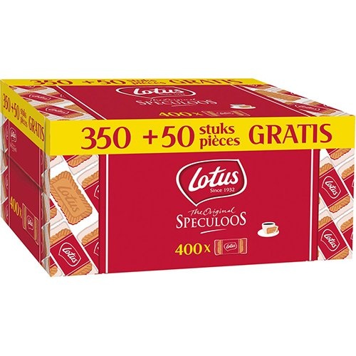 Lotus Lotus Biscoff speculoos, doos van 350+50 individueel verpakte stuks