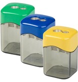 M+R M+R potloodslijper Quattro Swing Eco, 2 gaats, geassorteerde kleuren