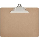 Maul MAUL klemplaat Classic, hardboard karton, A4 liggend, bruin