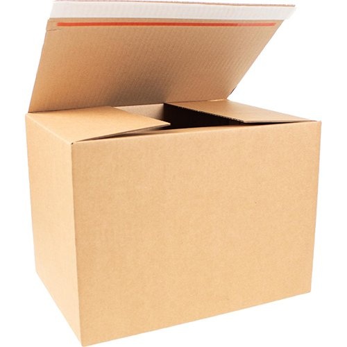 Merkloos Verzenddoos, bruin, ft 302 x 215 x 220 mm