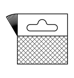Merkloos Hang tabs 50 x 50 mm, blister met 10 stuks [100st]