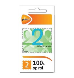 Merkloos Postzegel nationaal NL, waarde 2, rol van 100 st.