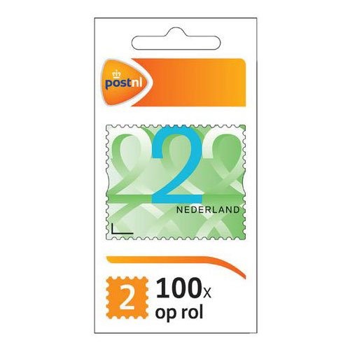 Merkloos Postzegel nationaal NL, waarde 2, rol van 100 st.
