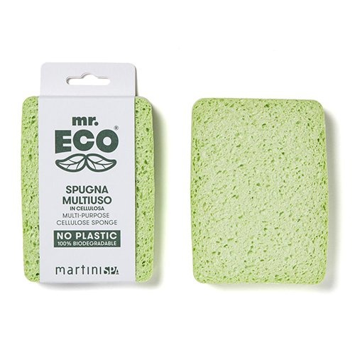 Mr. Eco Mr. Eco spons ft 12.5 x 10 x 2 cm, van plantaardige cellulose