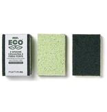 Mr. Eco Mr. Eco schuurspons ft 9,8 x 6,8 x 2 cm, met stevige vezels, pak van 2 stuks