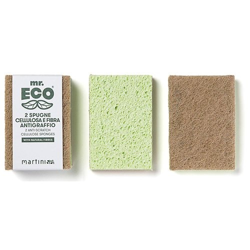 Mr. Eco Mr. Eco schuurspons ft 9,8 x 6,8 x 2 cm, krasbestendig, pak van 2 stuks