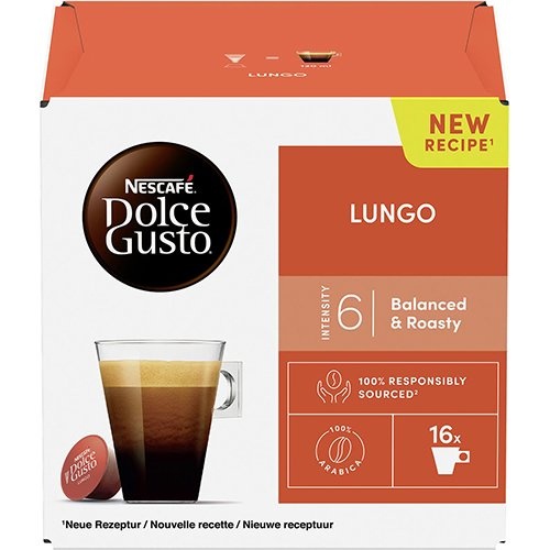 Nescafé Dolce Gusto Nescafé Dolce Gusto koffiecapsules, Lungo, pak van 16 stuks